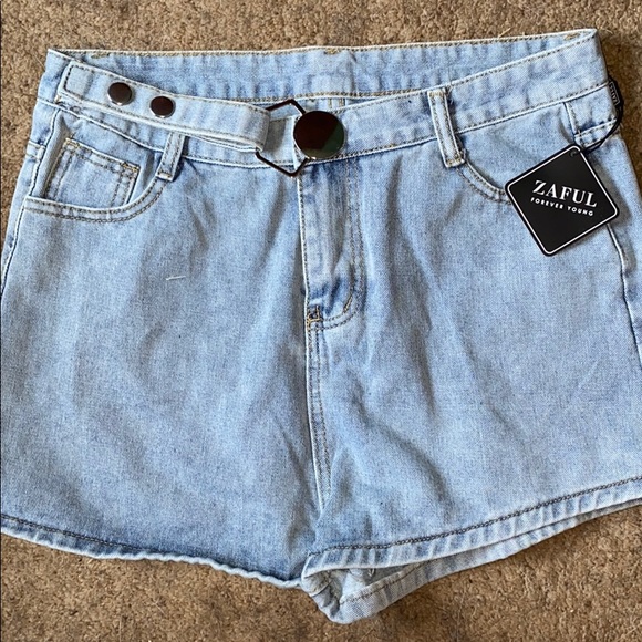 zaful jean shorts